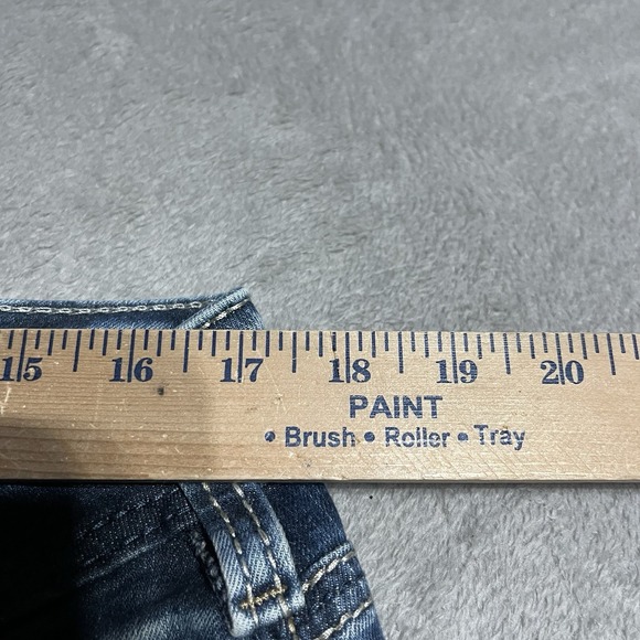 Silver Girlfriend Jeans‎ Womens 29 Blue Denim Super Stretch Whiskered Skinny - Picture 3 of 6